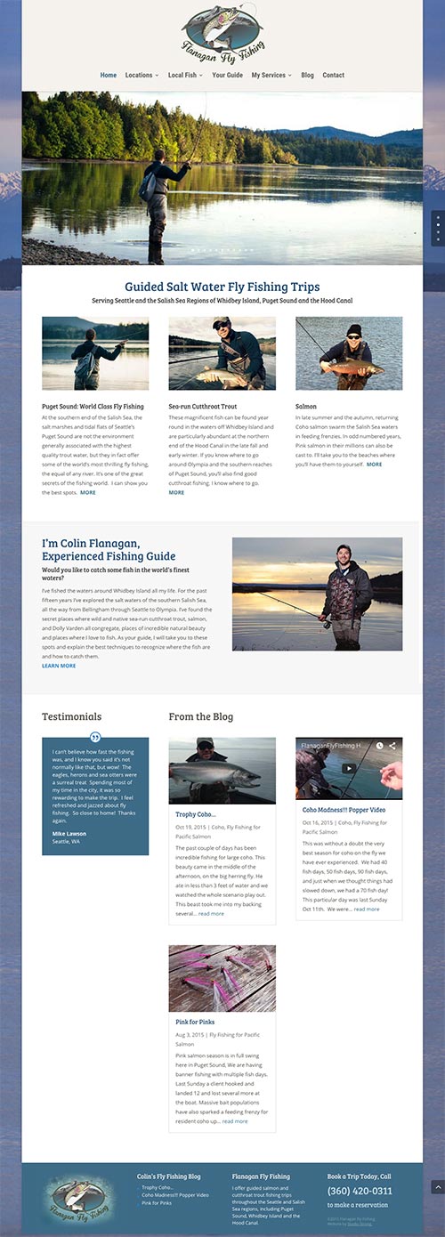 Fly Fishing Guide Website Design