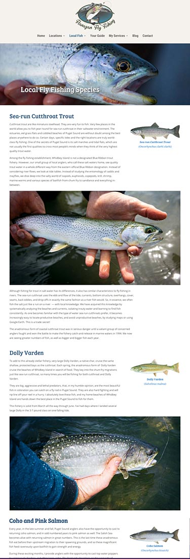Fly Fishing Guide Website Design