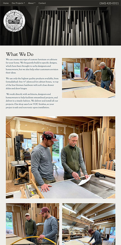 Whidbey Island Woodworkers Website