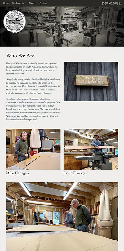 Whidbey Island Woodworkers Website