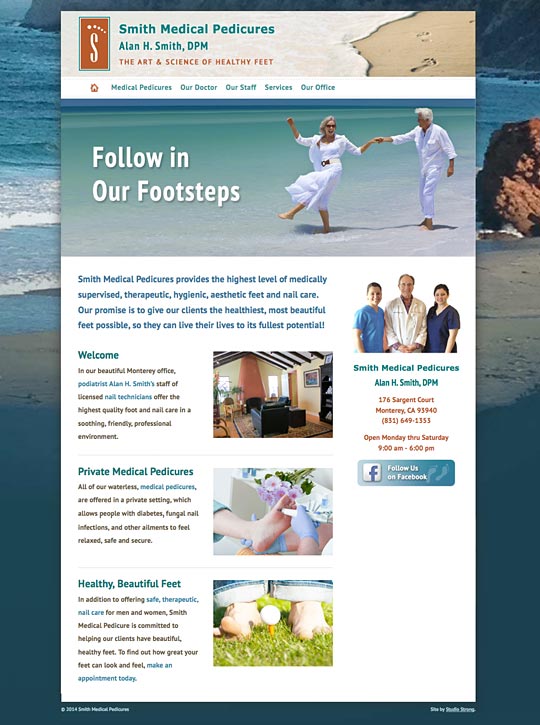 Medical Pedicure Website Design
