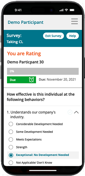 Survey System Interface Design