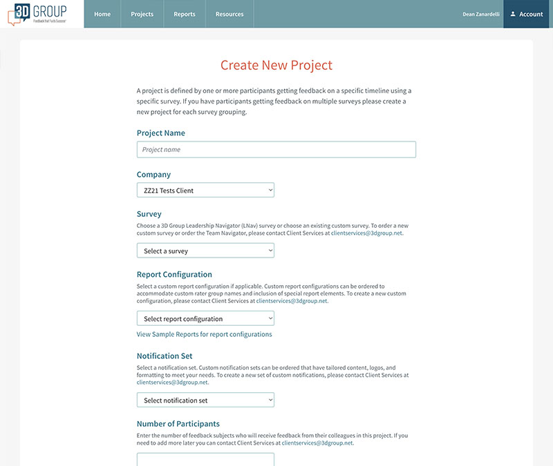 Survey System Interface Design