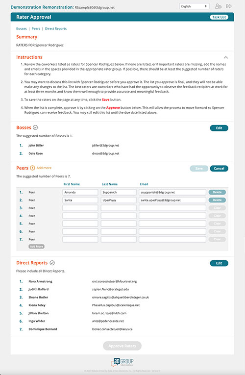 Survey System Interface Design