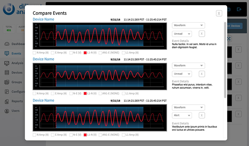 Power Grid Analytics Interface Design