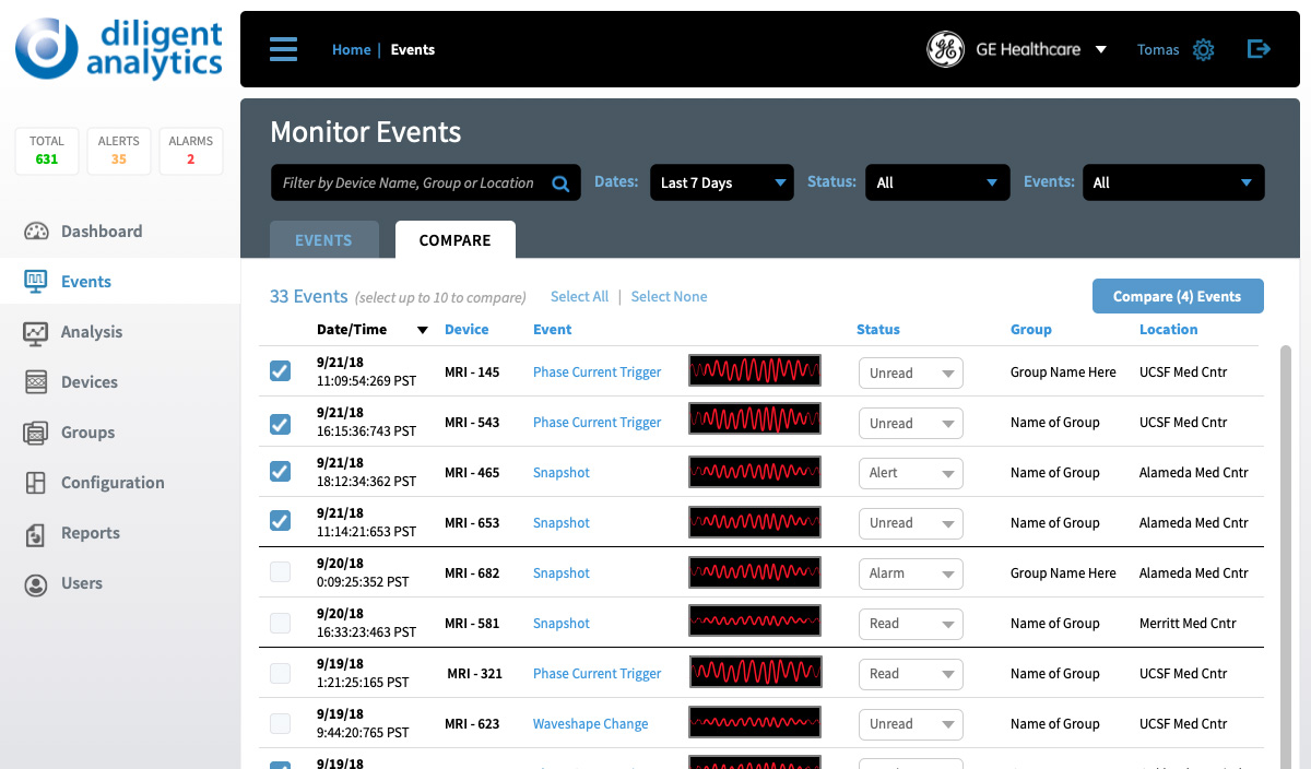 Power Grid Analytics Interface Design