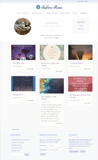 Spiritual Life Coach Website Design