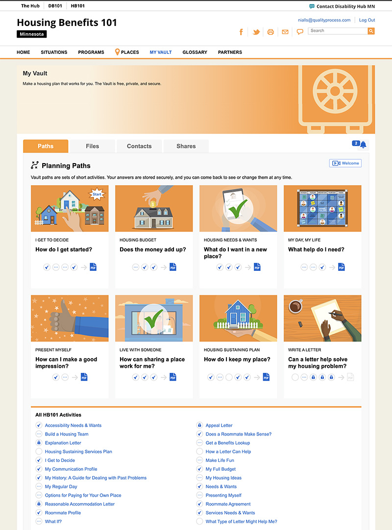 Housing Benefits Interface Design